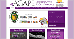 Desktop Screenshot of agapelovefromabove.org